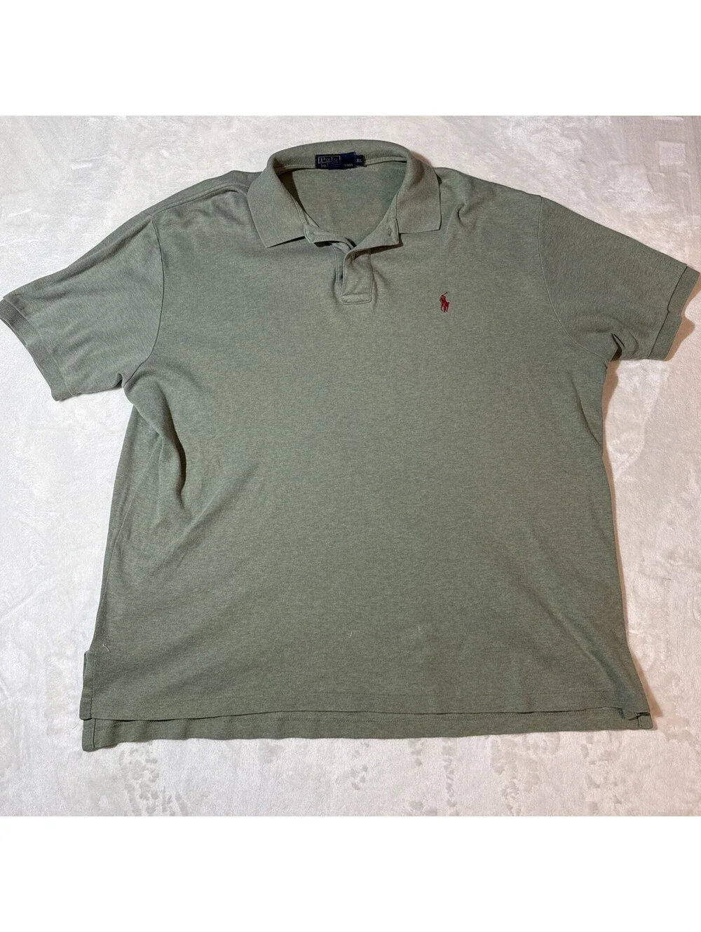Vintage Polo Ralph Lauren Polo Shirt Men's XL Olive Green Short Sleeve